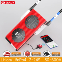 Daly Smart BMS LiFePo4 Li ion with BT CAN FAN 3S 4S 8S 12S 14S 16S 24S12V 24V 36V 48V 30A 60A 80A 100A 120A 150A 200A 250A 300A
