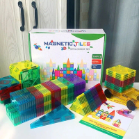 Zen-058 Magnetic Tiles 120Pcs/74 pcs Marble Run Magnetic Mainan Edukasi Anak Magnet Puzzle Montessor
