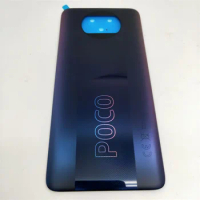 For Xiaomi Poco X3 NFC Battery Cover Back Rear Door Housing Case For POCO X3 Pro Back Panel Battery Cover With Adhesive
