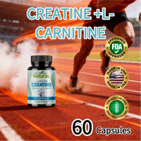 Creatine + L-carnitine: 5000mg creatine + 1000mg L-carnitine, tăng cường hiệu suất & sức bền, 60 viê