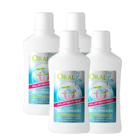 【ORAL7 口立淨】酵素護理漱口水 500ml x4(牙科醫師推薦 口腔乾燥專用)