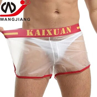 Men's sexy transparent sexy underwear t-pants perspective seamless sexy underwear men