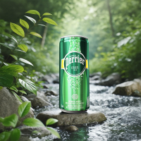 Perrier法國天然氣泡礦泉水鋁罐箱購330ml 24瓶/箱
