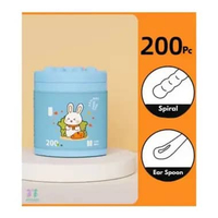 Joyeaze Pure Cotton Buds Set isi 200pc / Cotton Bud Bayi Aman & Lembut, 2 Model Kepala, Eco Friendly