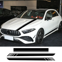 สติกเกอร์ตกแต่งฝากระโปรงรถลายข้าง สำหรับ Mercedes Benz A-Class A45S W177 V177 A35 A45 W176 AMG อุปกร