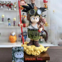 Anime Dragon Ball Son Goku Figure With Monkey Kid Goku Action Figure 26cm Pvc Statue Collection Model Toys Gifts