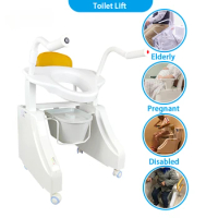 Emergency Patient Lift Senior Safty Equipment Adjustable Transfer Commode Chair