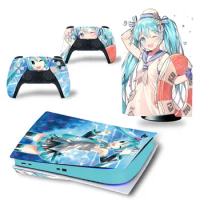 Cute anime girls PS5 Console Controllers Sticker PS5 Vinyl Sticker For Sony PlayStation 5 PS5 Disc Edition Skin Sticker #3822