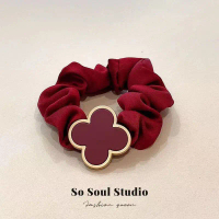 Ikat Rambut Scrunchie, Rekaan Semanggi Merah, Tali Kepala, Anjal Tinggi, Ketibaan Baru, Reka Bentuk