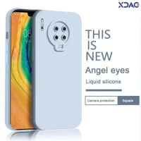 Angel Eye Protect Cover for Huawei Mate 30 30E Pro Soft Matte Solid Mate30 30Pro 30EPro 5G Liquid Silicone Phone Case Accessorie