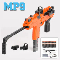 MP9 Toy Gun Electric Foam Dart Blaster Gun Soft Bullet Submachine Guns Automatic Armas For Adults Boys Children Outdoor Games