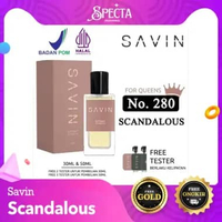 SAVIN PARFUM No. 280 Scandalous (FREE HADIAH) Parfum Pria Wanita 50ML TAHAN LAMA 24 Jam Victoria Sec
