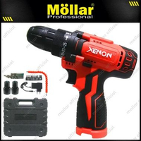 XENON CDD505 Mesin Bor Cas Charger 12V Cordless Drill Set Mata Bor