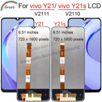 Original 6.51'' For Vivo Y21 Y21S LCD V2110 V2111 Display Touch Panel Screen Digitizer Assembly Replacement For Vivo Y21 LCD
