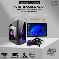 Rakitan Komputer Full Sett Intel Core i7 4770 RAM 8GB SSD/HDD VGA garansi bonus keymouse usb wifi FU