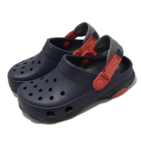 Crocs 洞洞鞋 Classic All-Terrain Clog K 童鞋 藍 紅 涼拖鞋 207458410