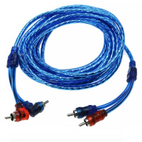 Car Amplifier Cable Installation Wiring RCA Copper Wire Vehicle Digital Stereo Hi-fi Audio Cable, 8m