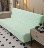 加厚可折疊沙發套簡易無扶手沙發床套罩通用兩用沙發床罩簡約毛絨