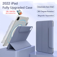 For iPad Air 4 Air 5 2022 Magnetic Separation Cover for iPad Pro 11 12.9 Inch Stand Case Detachable Back Shell For iPad Mini6