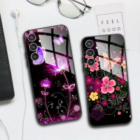 S23FE S23 FE S 23 FE Case Tempered Glass Case Cover For Samsung Galaxy S23 Plus Ultra Phone Cases For Samsung S23 FE S23+ Ultra