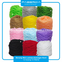 Fabbrica - Benang Wol Siet Yarn 12pcs / Benang Wool Sulam Lusinan Warna Campur / Benang katun Impor 