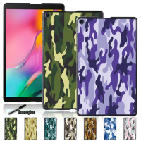 Camouflage Tablet Hard Shell Case for Samsung Galaxy Tab A 10.1(T580/510)/A 7.0 T280/A 9.7 T550/A 10.5 T590/S5e(T720/725) Cover
