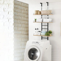 【C&amp;B】頂天立地多用途廚衛洗衣機壁面置物架(三色可選)