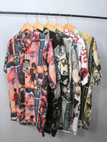 Kemeja Pantai Pria Wanita / Kemeja Hawai motif kartun volt 1 Bodong com Rayon Motif