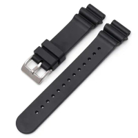 20MM 22MM Watch band For Seiko Watch Convex Strap Watch Accessories Watch Repair Fluoroelastomer Straps stainless buckle parts