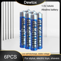 6PCS 1.5V AAAA Primary Battery Alkaline Dry Cell for Bluetooth Headset Laser Capacitor Pen Pointer Surface 3 Pro3 Pro4 BOOK