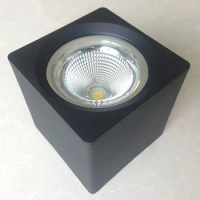 Fanlive 12pcs/lot Dimmable LED Downlight 10W 15W 25W 35W 50W 85-265V COB LED DownLights Surface Mounted Spot Down Light
