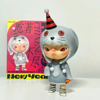 Happy Chinese New Year Series HIRONO Action Figure Rabbit Bunny Dimoo Good Fortune Lucky Bag Art Toy Skullpanda