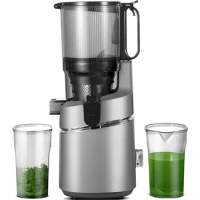 Masticating Juicer,AMZCHEF Self Feeding Slow Juicer with 5.3inch Large Feed Chute to Fit a Whole Fruit and Veggie Slow