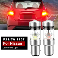 2x For Nissan Versa X-Trail T30 Murano Z50 Navara NP300 Almera Pathfinder 3 R51 LED Brake Light Lamp P21/5W 1157 BAY15D Canbus