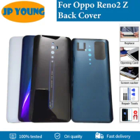 Original Back Battery Cover For Oppo Reno2 Z Reno 2Z Back Cover Housing Door Case Rear Glass Repair Parts Replacement