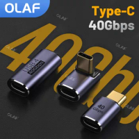 Universal OTG Type C Adapters Type C Female To Type C Male Angle Elbow Fast Data Adapter for Macbook Samsung USB C Converter