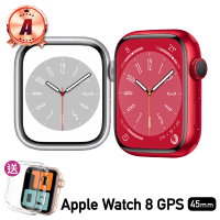 Apple A級福利品 Apple Watch Series 8 45公釐 GPS 鋁金屬錶殼 保固6個月 贈矽膠錶帶+矽膠錶殼