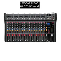 Professional Audio Mixer Computer Stage Recording USB Sound Card Bluetooth DJ Model CT-60 CT-80 CT-120 CT-160 6 8 12 16 Channel