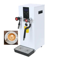 Commercial Automatic Milk Frother Digital Hot Water Tea Coffee Boiler Dispenser 12L Steam Milk Bubble Machine