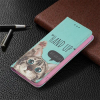 Flower Leather Case For Huawei P40 Lite E P40 Pro P30Lite Magnetic Flip Holder Protective Cover Phone Case For Huawei P30 Lite