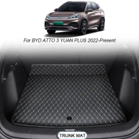 For BYD ATTO 3 YUAN PLUS 2022-2025 Custom Car Trunk Main Mats Waterproof Anti Scratch Non-slip Protect Cover Internal Accessory