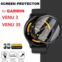 3PCS 3D Curved Edge Screen Protector for Garmin Venu 3 / Venu 3S Smart Watch Full Coverage Soft Protective Film