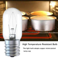 40w High Temperature Oven Bulb 300 Celsius Degree Microwave Light E17 Toaster/Steam Bulb Light 110-130V 360LM
