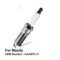 Iridium Spark Plug for Mazda Atenza CX-3 CX-5 OE ILKAR7L11 PE5R-18-110 PE5R18110 VR7NII33X SILTR6A-7G ( Pack of 4 )
