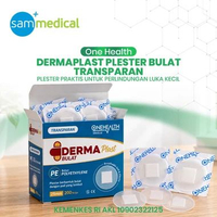 One Health Dermaplast Plester Bulat Transparant / Onehealth Plester Luka / Plester Bulat PE Transpar