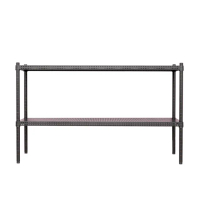 【dayneeds 日需百備】極致美學 90x35x60公分烤漆二層架(沖孔鐵架/收納層架/展示架/層架/鐵架)