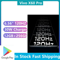 DHL Fast Delivery Vivo X60 Pro 5G Android Phone Exynos 1080 4200mAh 33W Charger 6.56" 120HZ Fingerprint 48.0MP 12GB 256GB NFC