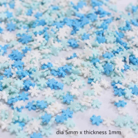 20g/lots Mini Polymer Clay Slices Hearts Snow Flowers Star Pieces For 3D Nail Art Crafts Decoration Kids Handmade Materials