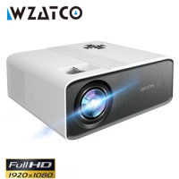 WZATCO C5 Full HD LED Projector 1920*1080P 3D Proyector for Media Video Player Game Beamer Home Theater