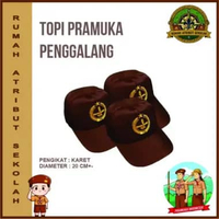 Topi Pramuka Penggalang Karet